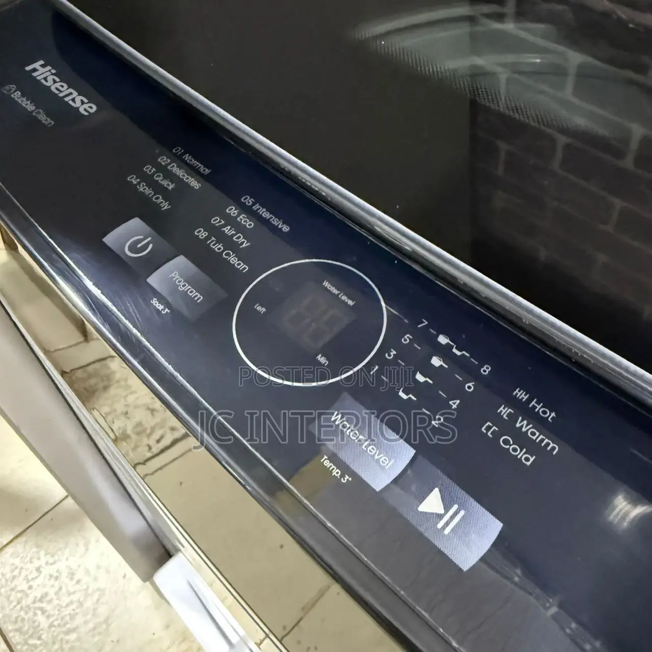 Hisense 9kg Top Loader Washing Machine at Only 955,000/=