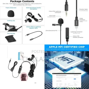 Boya by-M2 Clip on Usb Los Lapel Lavier Microphone.