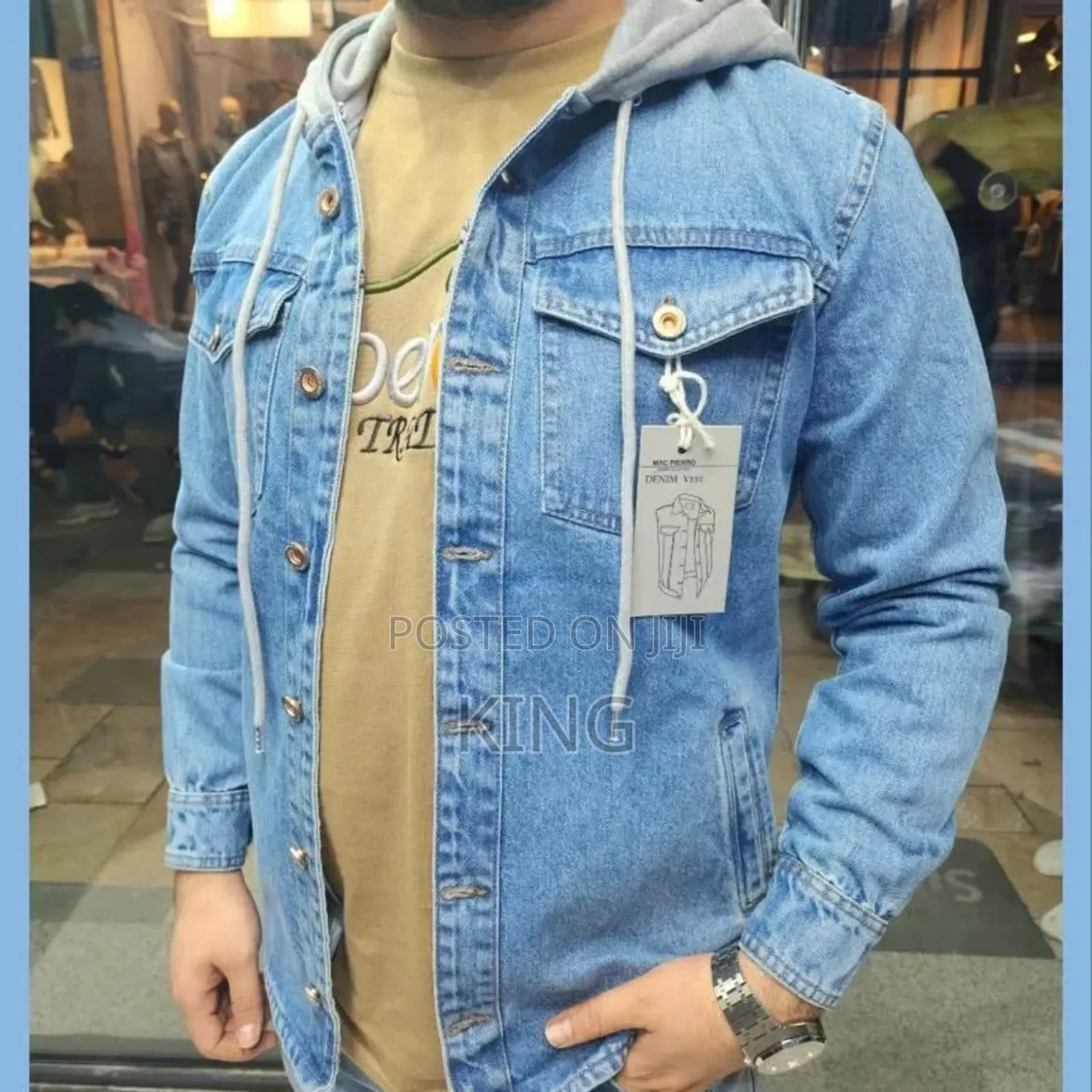 Hoodie Jean Jacket