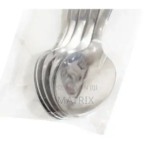 Stainless Steel Tea Spoons 6pcs - Silver