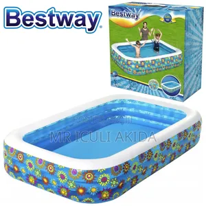 Bestway 10ft(3mtr)Rectangular 3ring Inflatable Swimming Pool