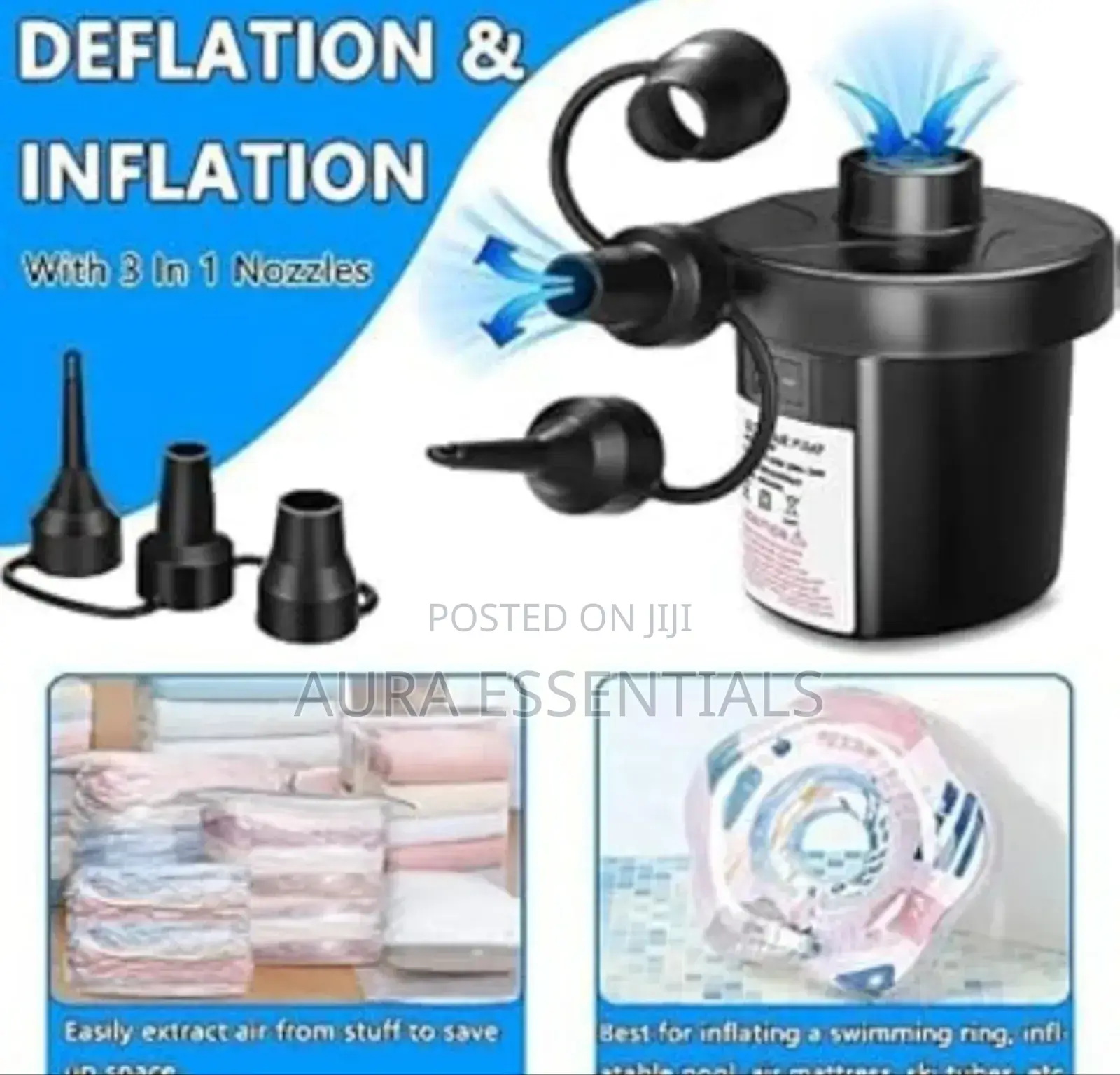 Premium Electric Air Mattress Pump