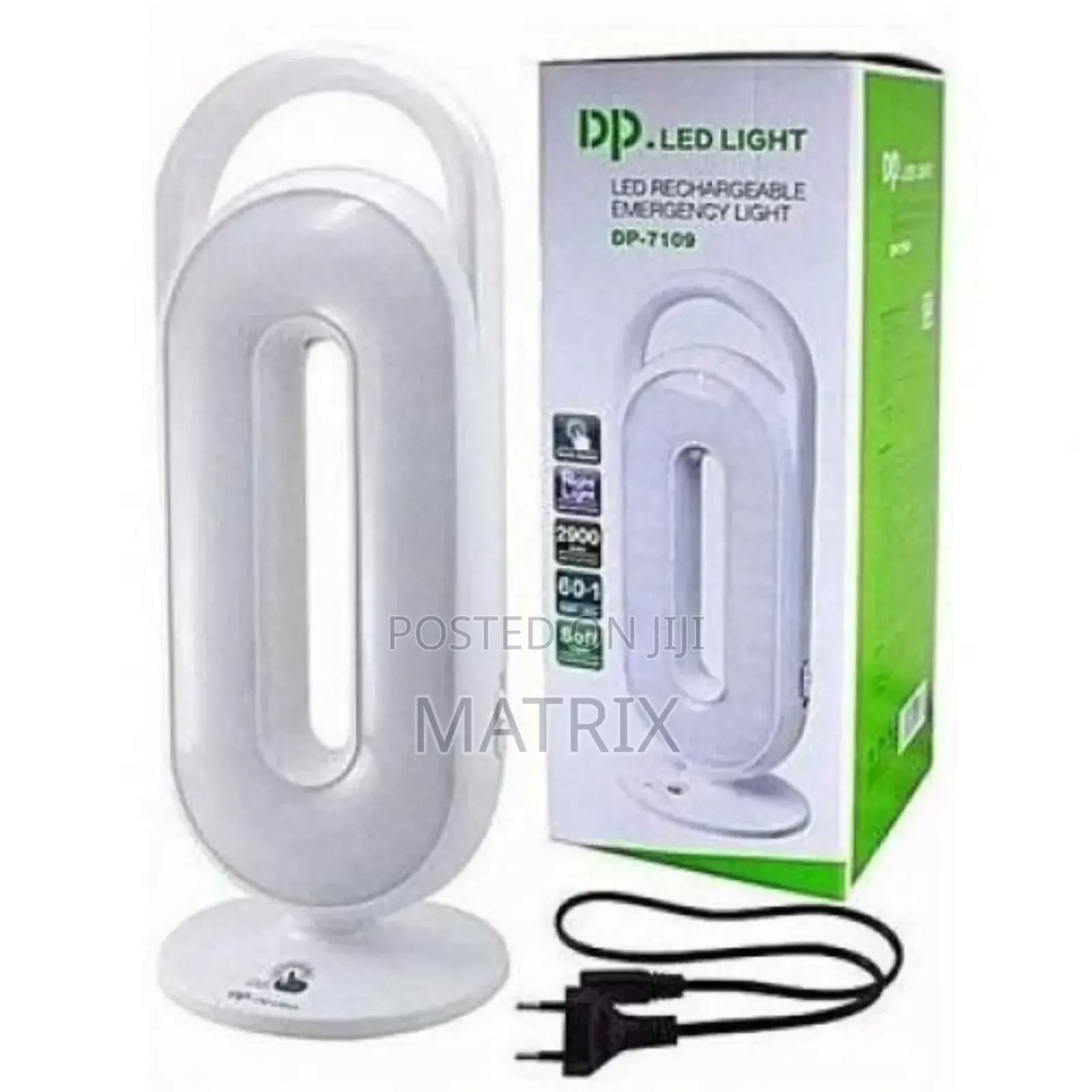 Dp Rechargeable Emergency Light - White