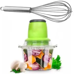 Egg Beater and 2l Food Cutter Vegetable Chopper Meat Grinder