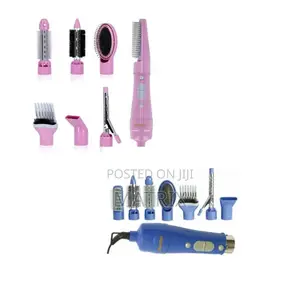 Geepas 8 in 1 Portable Electric Hair Styler and Blow Dryer
