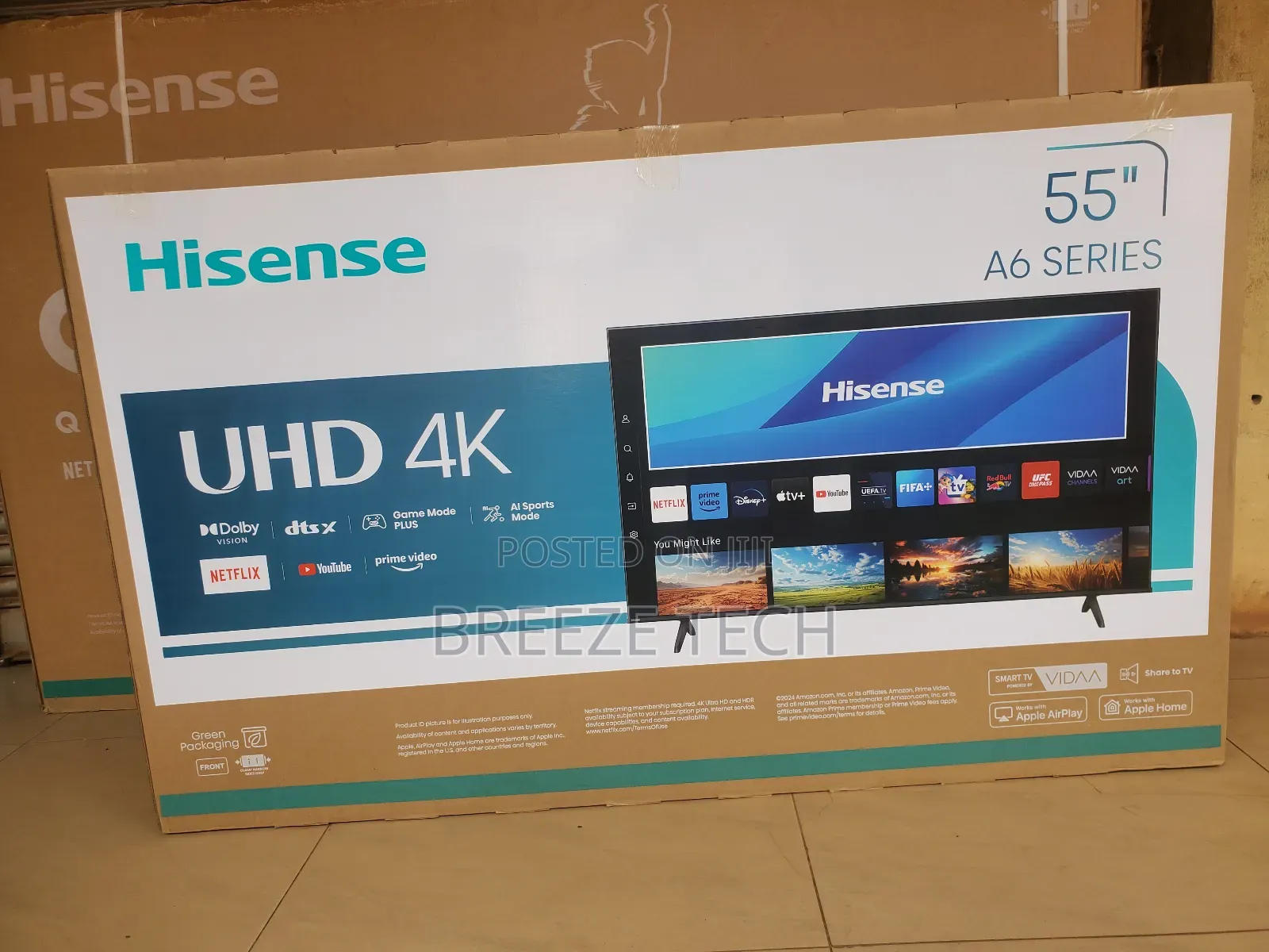 It's Hisense Tv Smart 55" Flat Screen