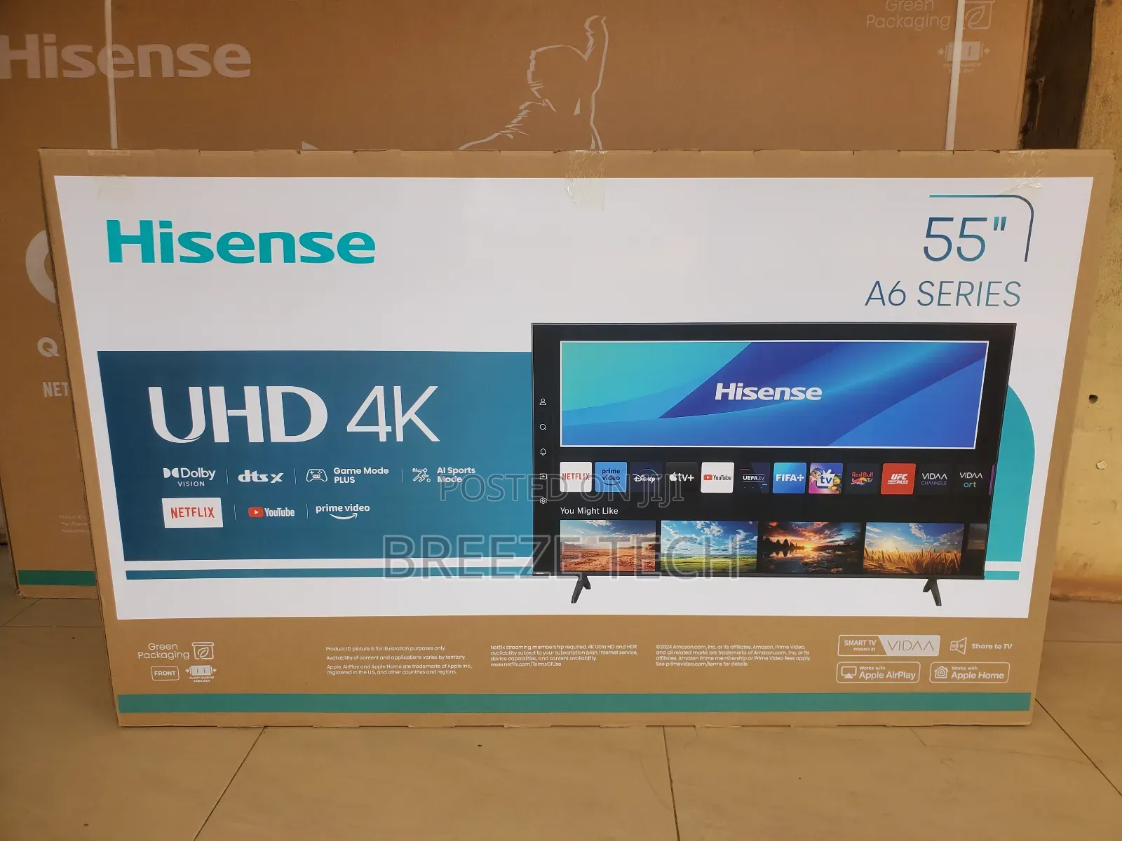 It's Hisense Tv Smart 55" Flat Screen