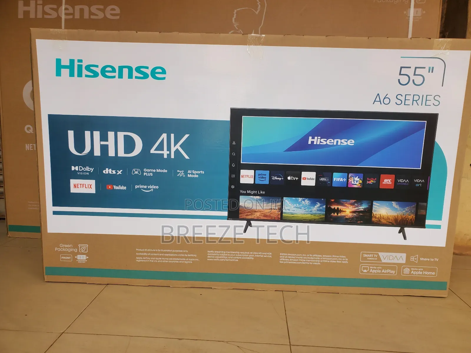 It's Hisense Tv Smart 55" Flat Screen