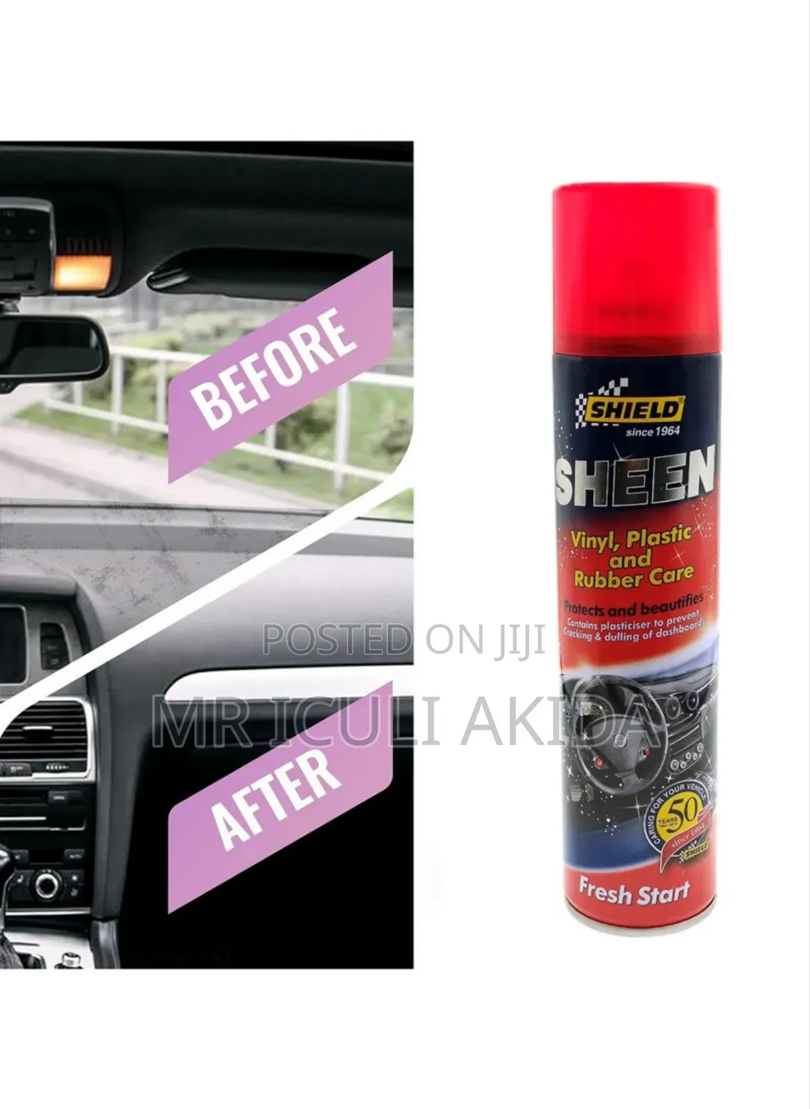 Shield Sheen Vinyl, Plastic,Rubber Car Surface Cleaner