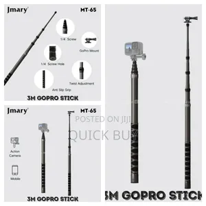 Jmary Mt-65 3meter Carbon Fiber Stick for Action Camera