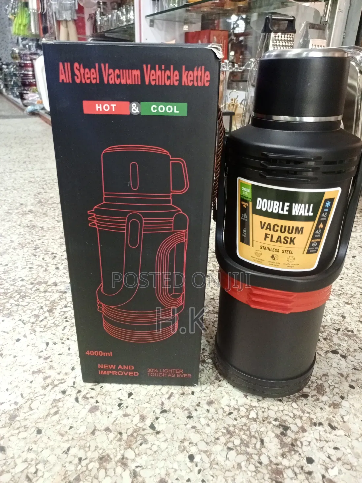 4000ml All Steel Vacuum Vehicle Kettle
