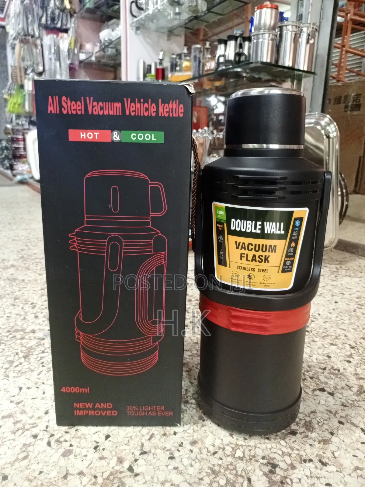 4000ml All Steel Vacuum Vehicle Kettle