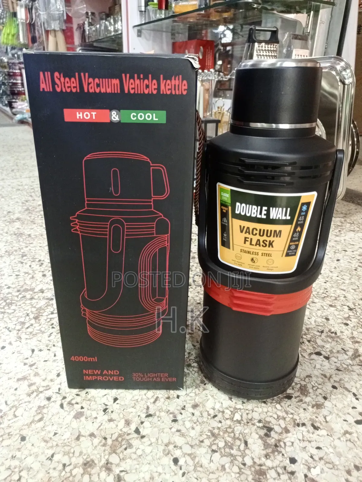 4000ml All Steel Vacuum Vehicle Kettle