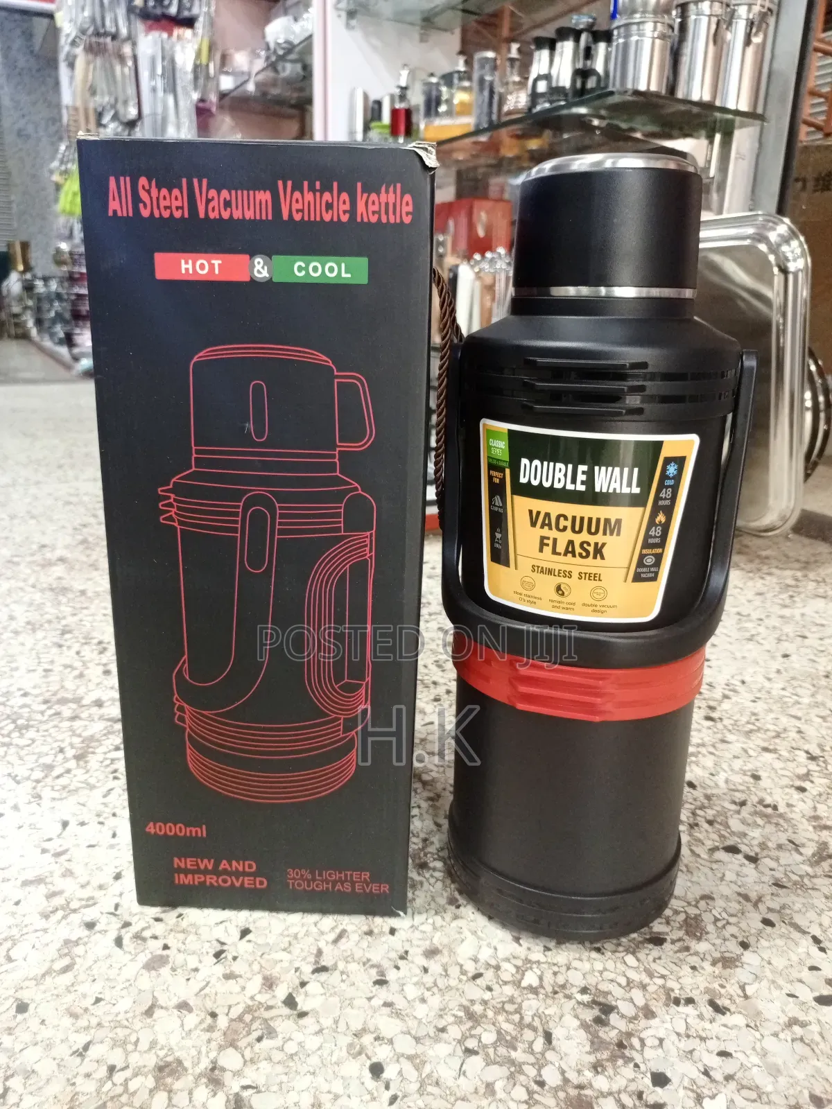 4000ml All Steel Vacuum Vehicle Kettle