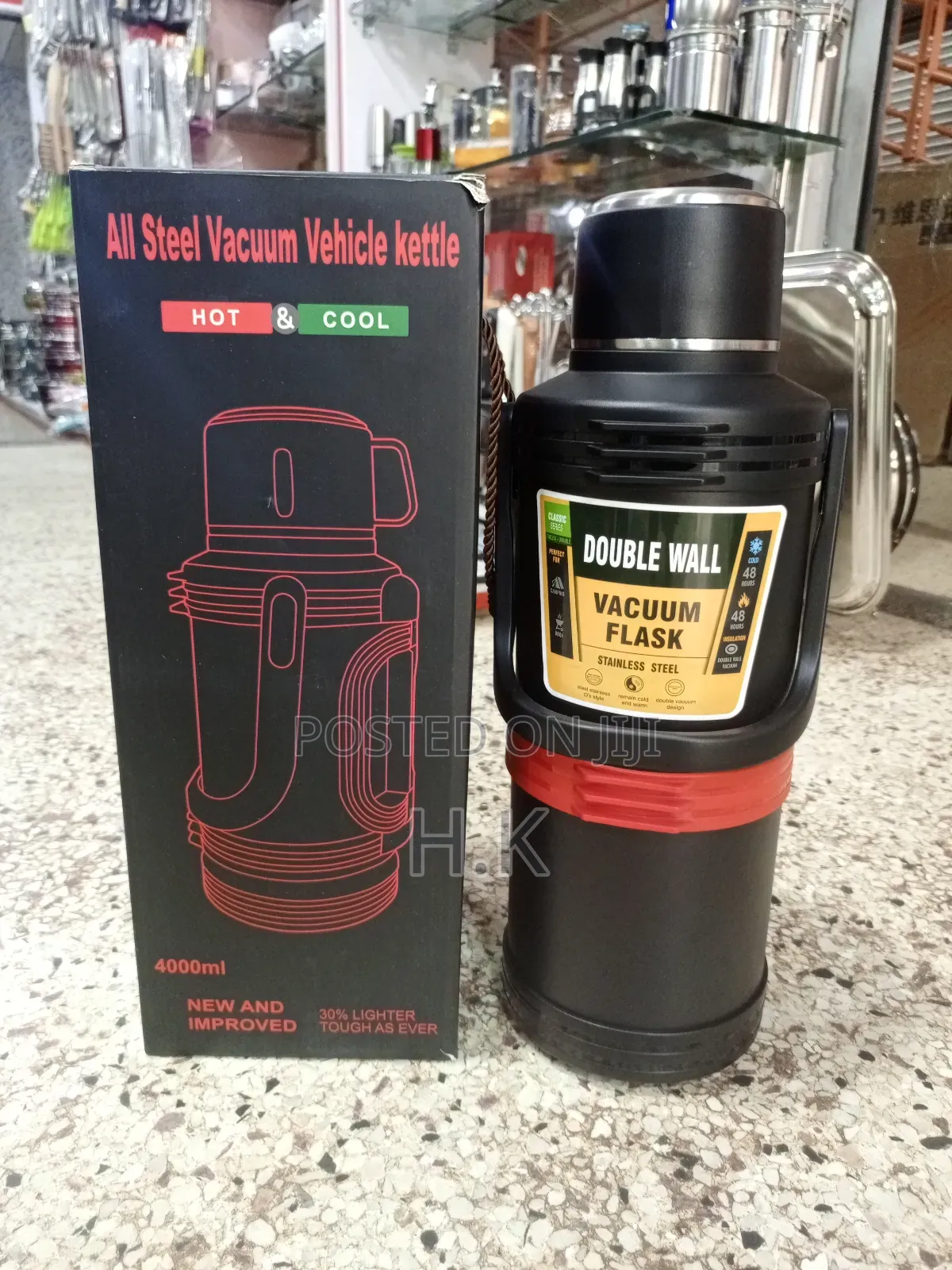 4000ml All Steel Vacuum Vehicle Kettle