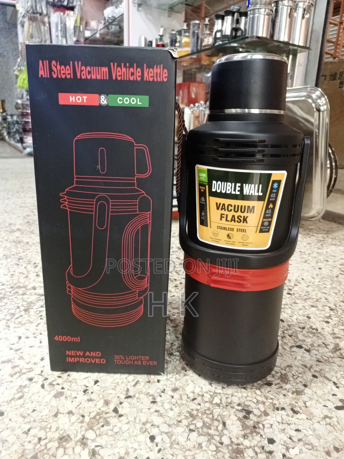 4000ml All Steel Vacuum Vehicle Kettle
