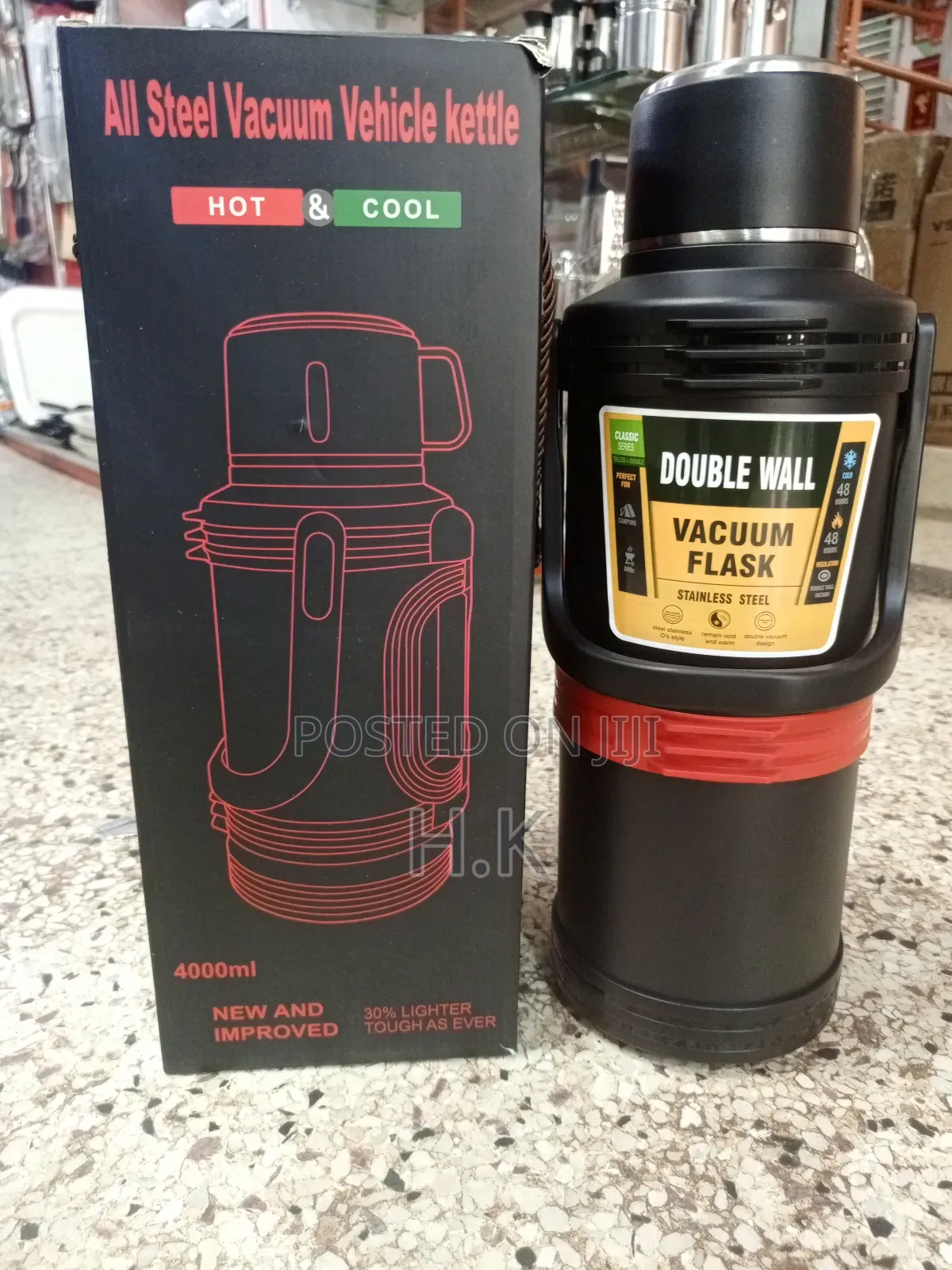 4000ml All Steel Vacuum Vehicle Kettle