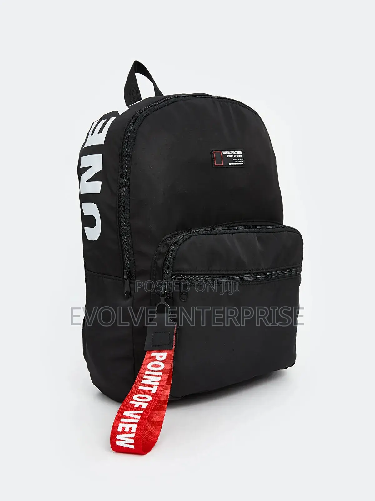 Printed Black Men's Backpack