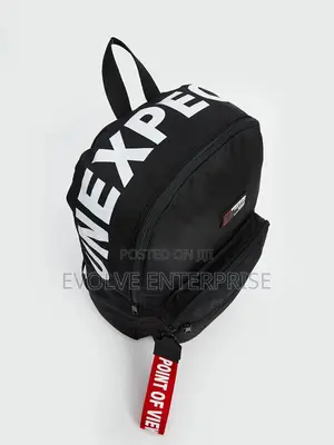 Printed Black Men's Backpack