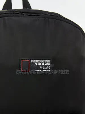 Printed Black Men's Backpack
