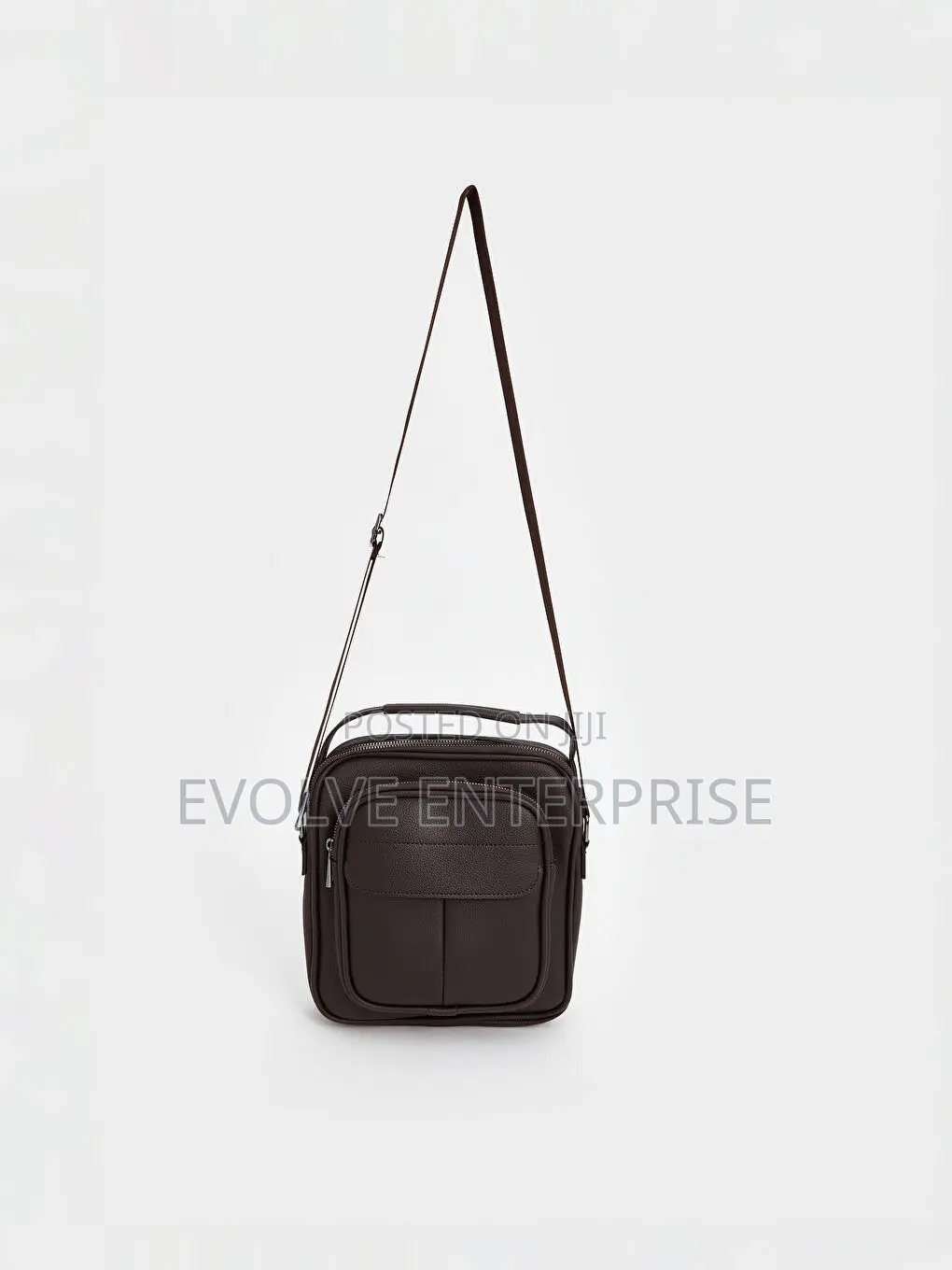 Faux Leather Men's Shoulder Bag