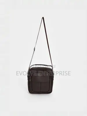 Faux Leather Men's Shoulder Bag