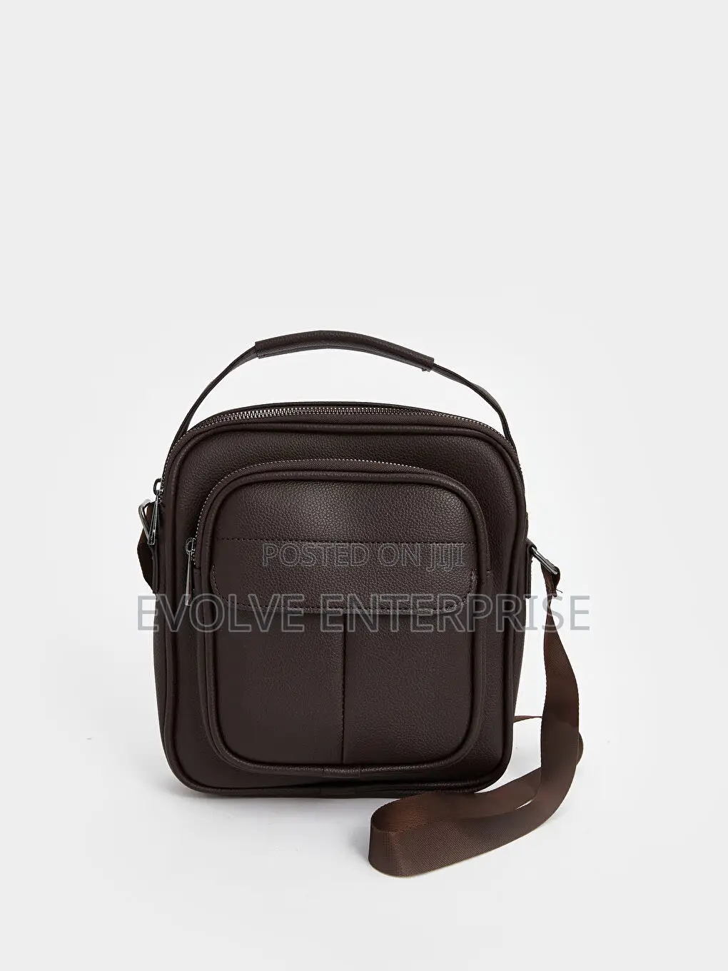 Faux Leather Men's Shoulder Bag