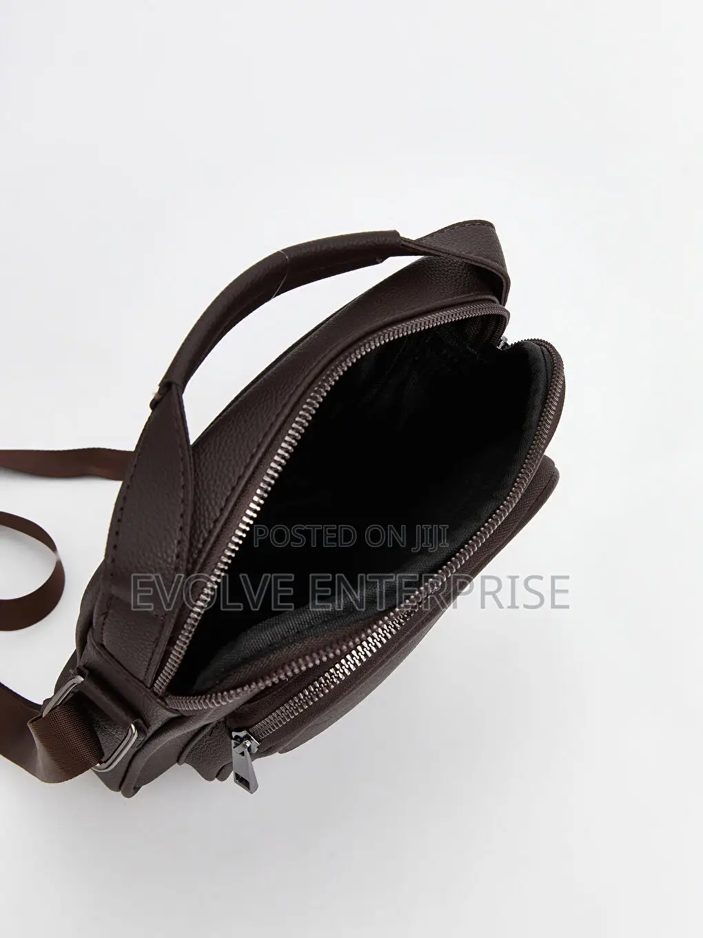 Faux Leather Men's Shoulder Bag