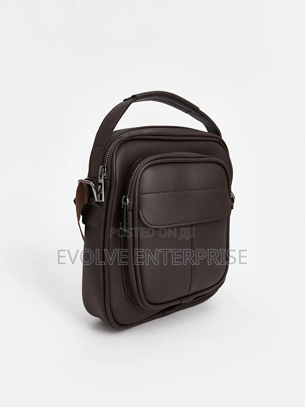Faux Leather Men's Shoulder Bag