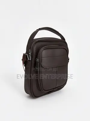Faux Leather Men's Shoulder Bag
