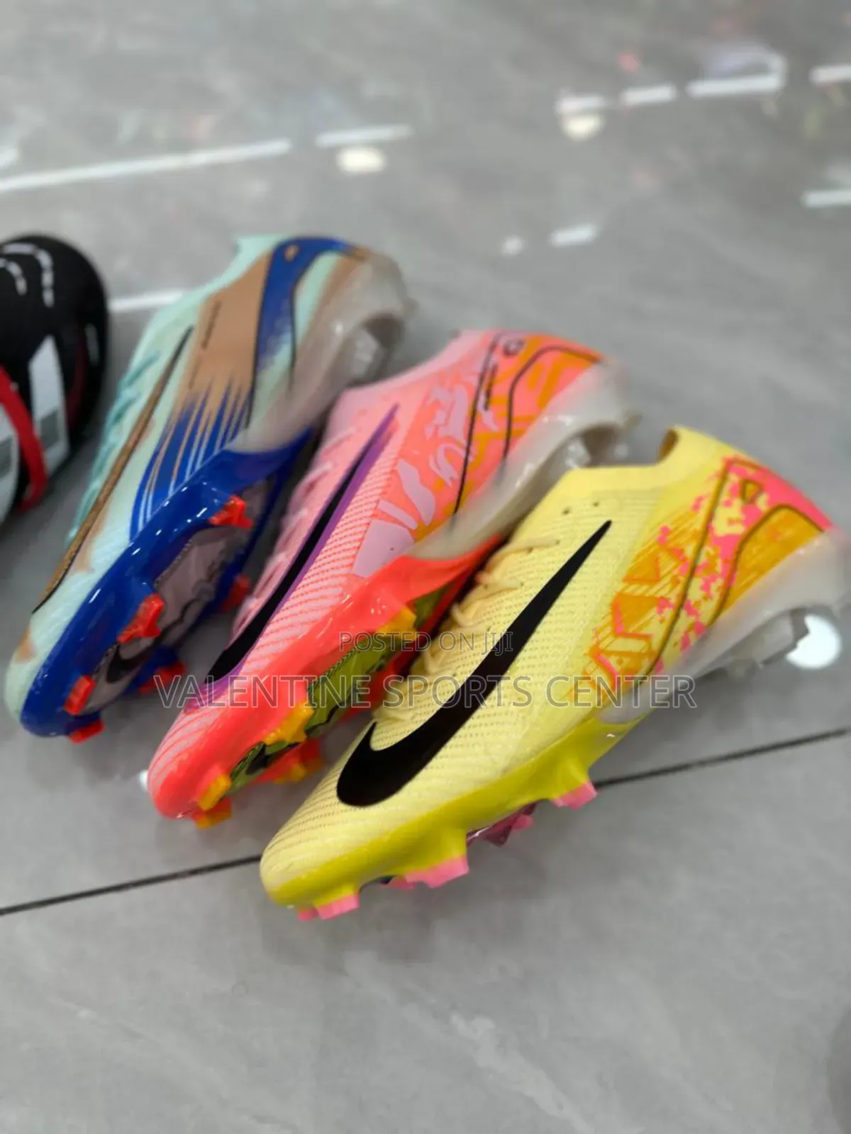 Nike Orange Coloru Boots Original Material