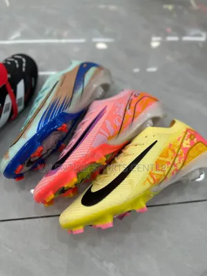 Nike Orange Coloru Boots Original Material