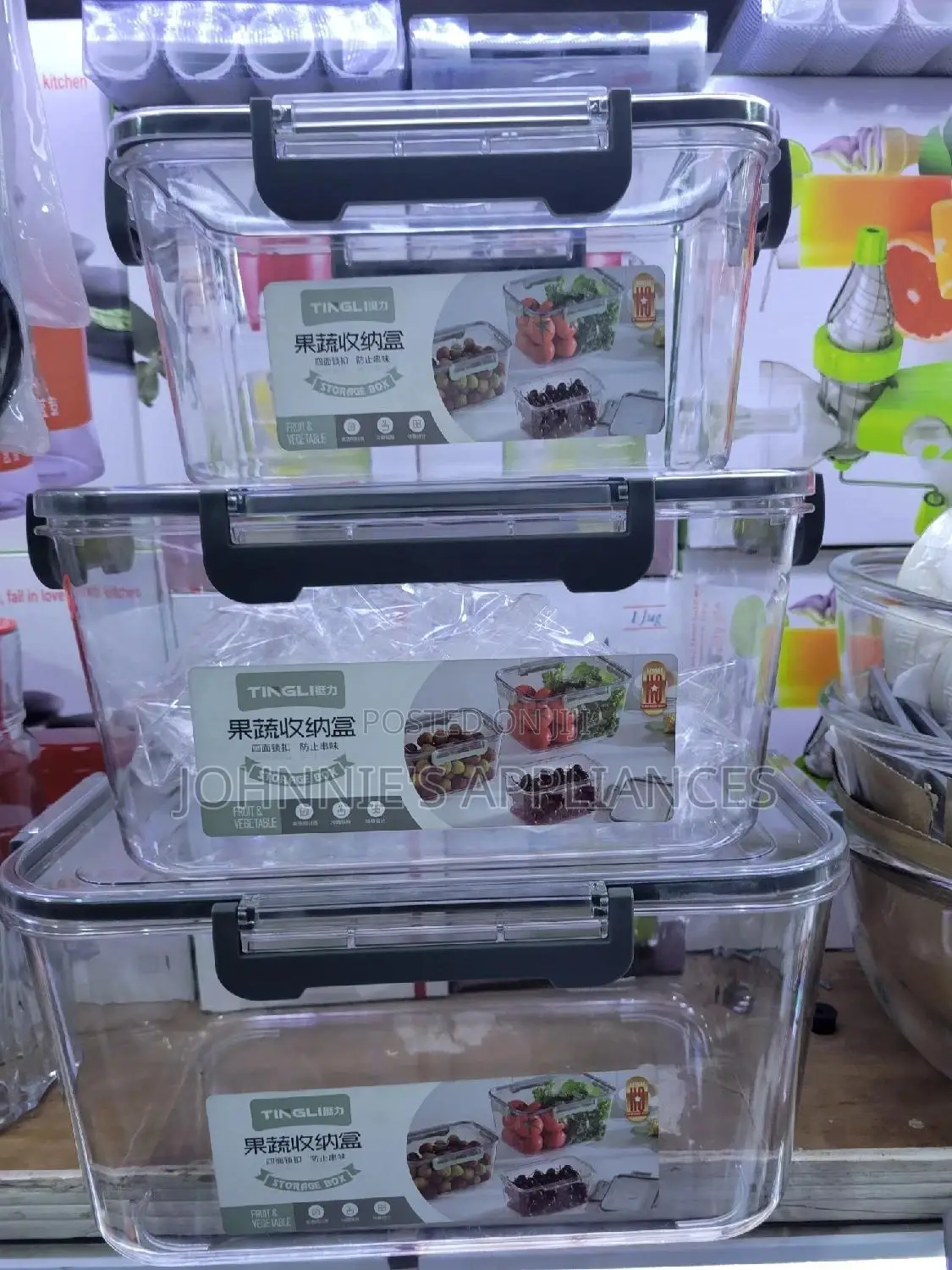 Icrolic Durable Storage Containers 3pics Aset