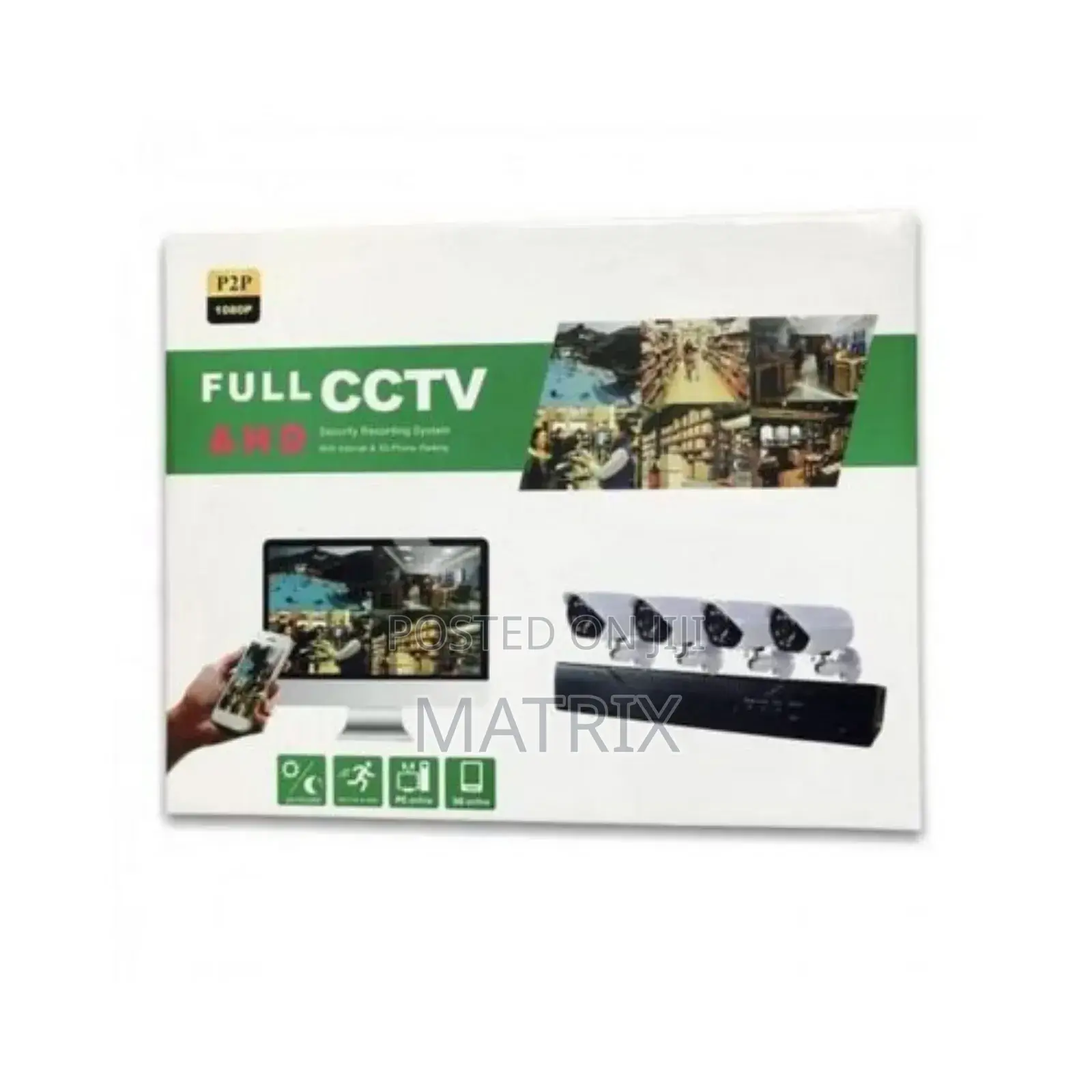 CCTV Kit 4 Security Cameras Plus DVR 1080p Full Hd