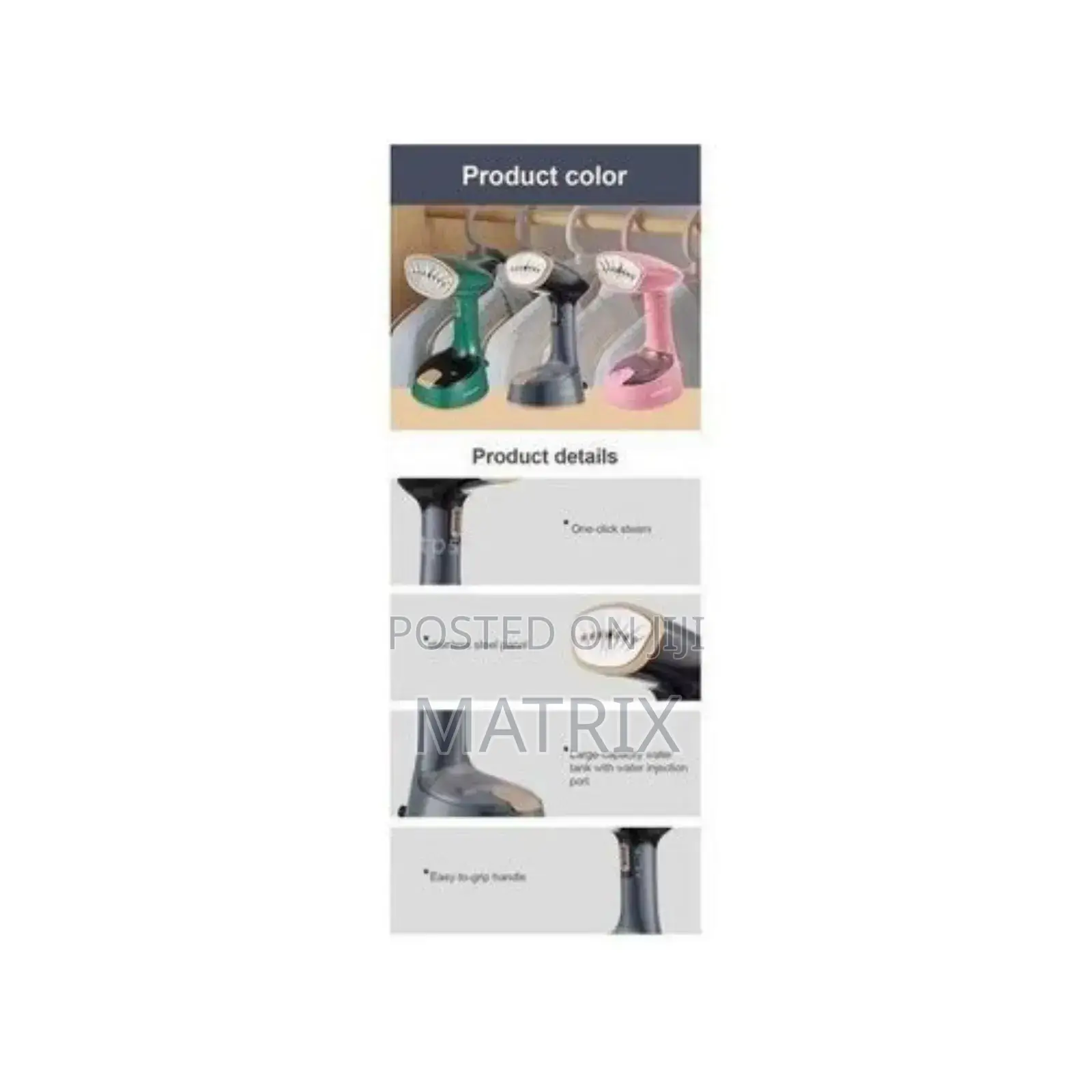 Sokany Portable Foldable Handheld/ Hand Held Garment Steamer