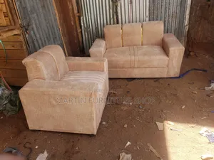 Cream in Colour 3 Seater Sofa Set
