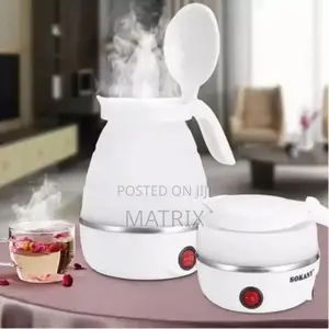 Portable Expandable Collapsible Silicone Electric Kettle