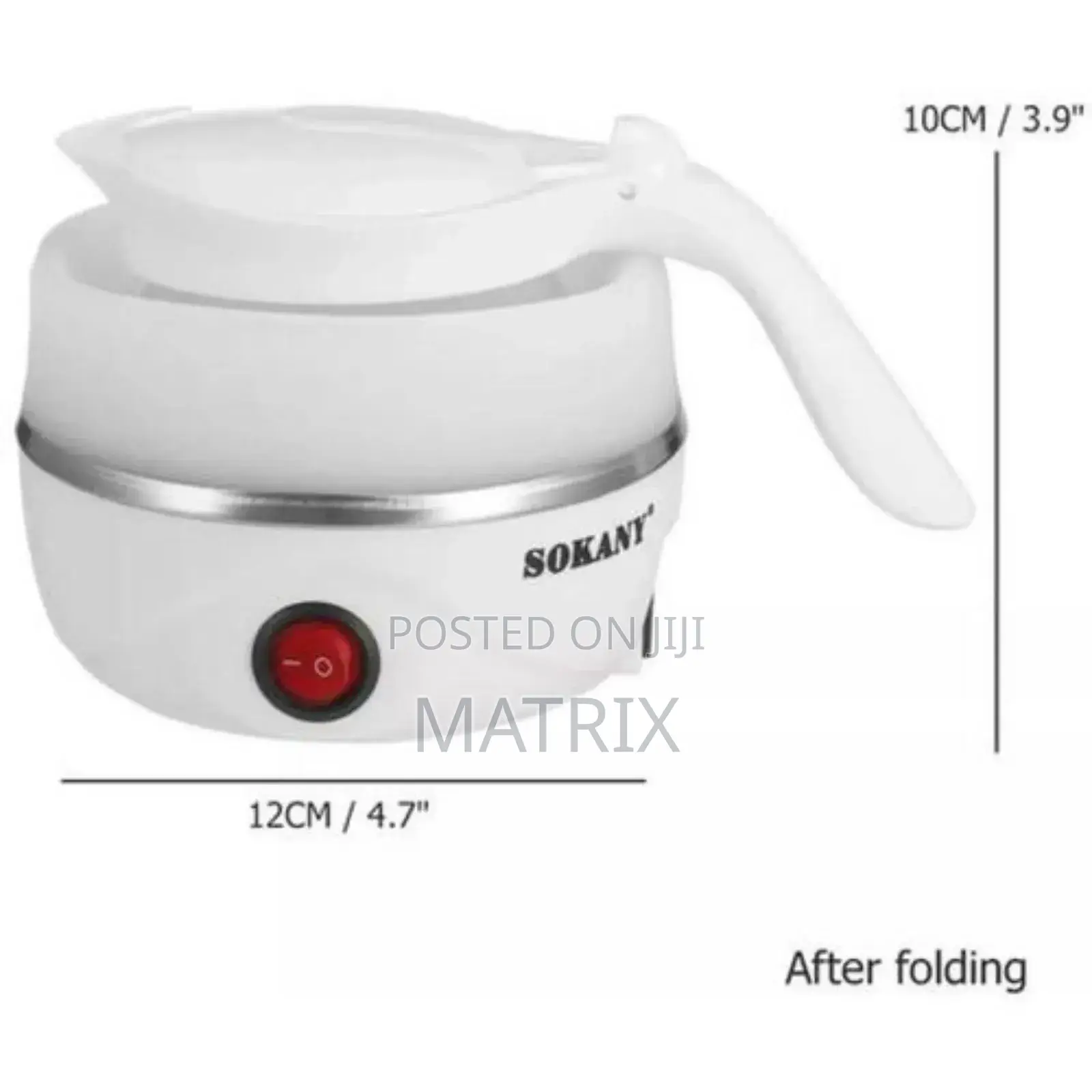 Portable Expandable Collapsible Silicone Electric Kettle