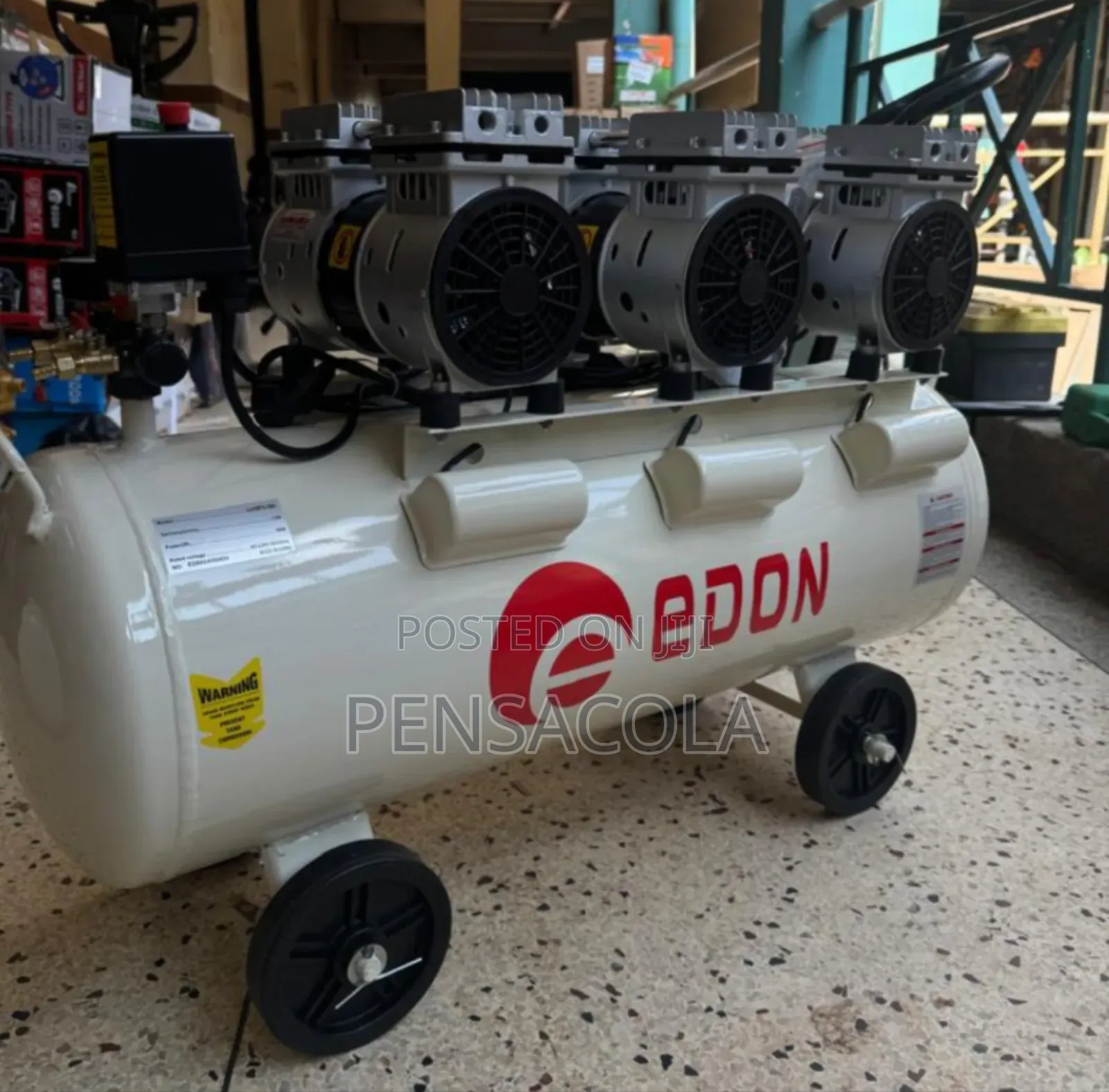 Silent Compressor 3heads 100 Liters