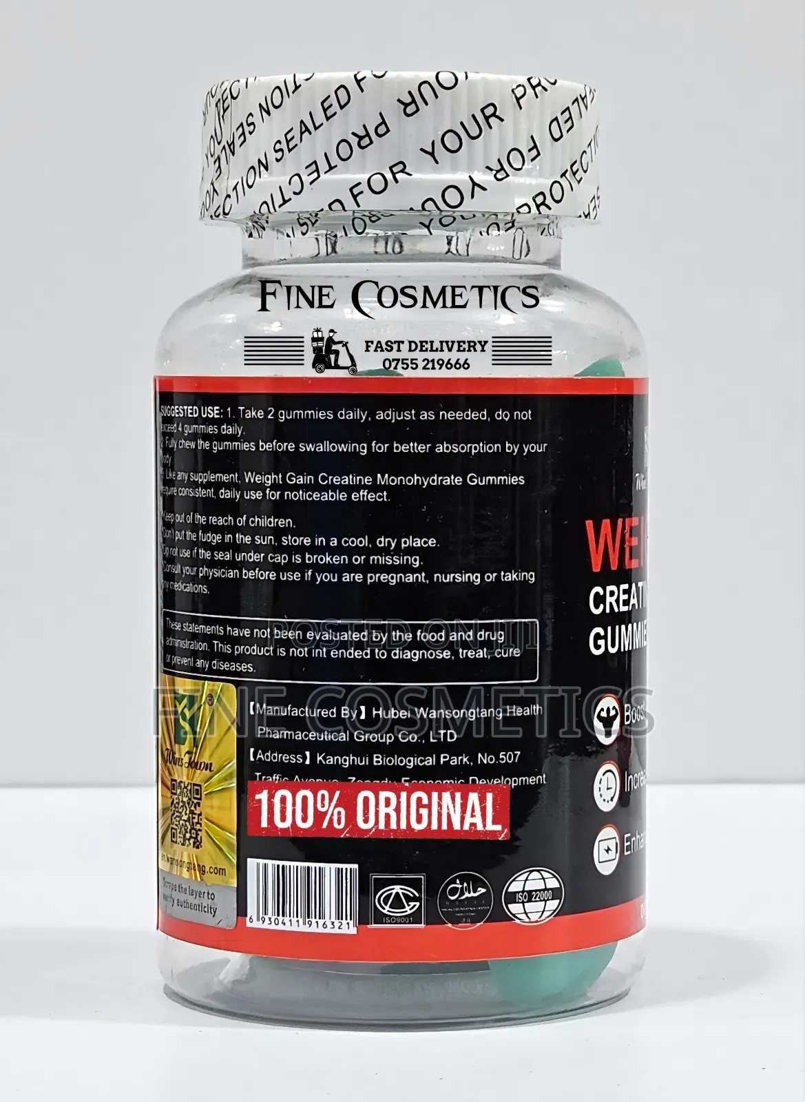 Weight Gain Gummies, Creatine Monohydrate Body Building (35)