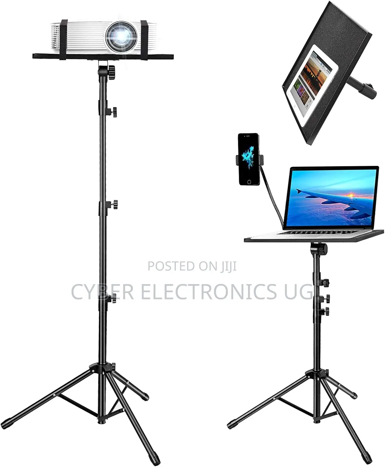 Universal Laptop Projector Tripod Stand With Phone Holder