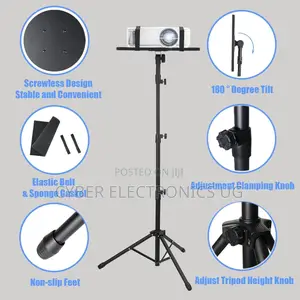 Universal Laptop Projector Tripod Stand With Phone Holder