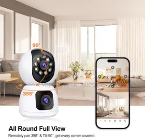 4g Sim Card Dual Lens Indoor Security Camera