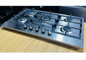 Hisense 5-burner Built-in Gas Hob 90x60cm- Silver