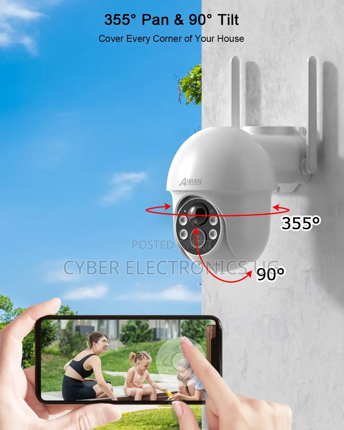 Solar Wireless Wifi Security Outdoor Camera