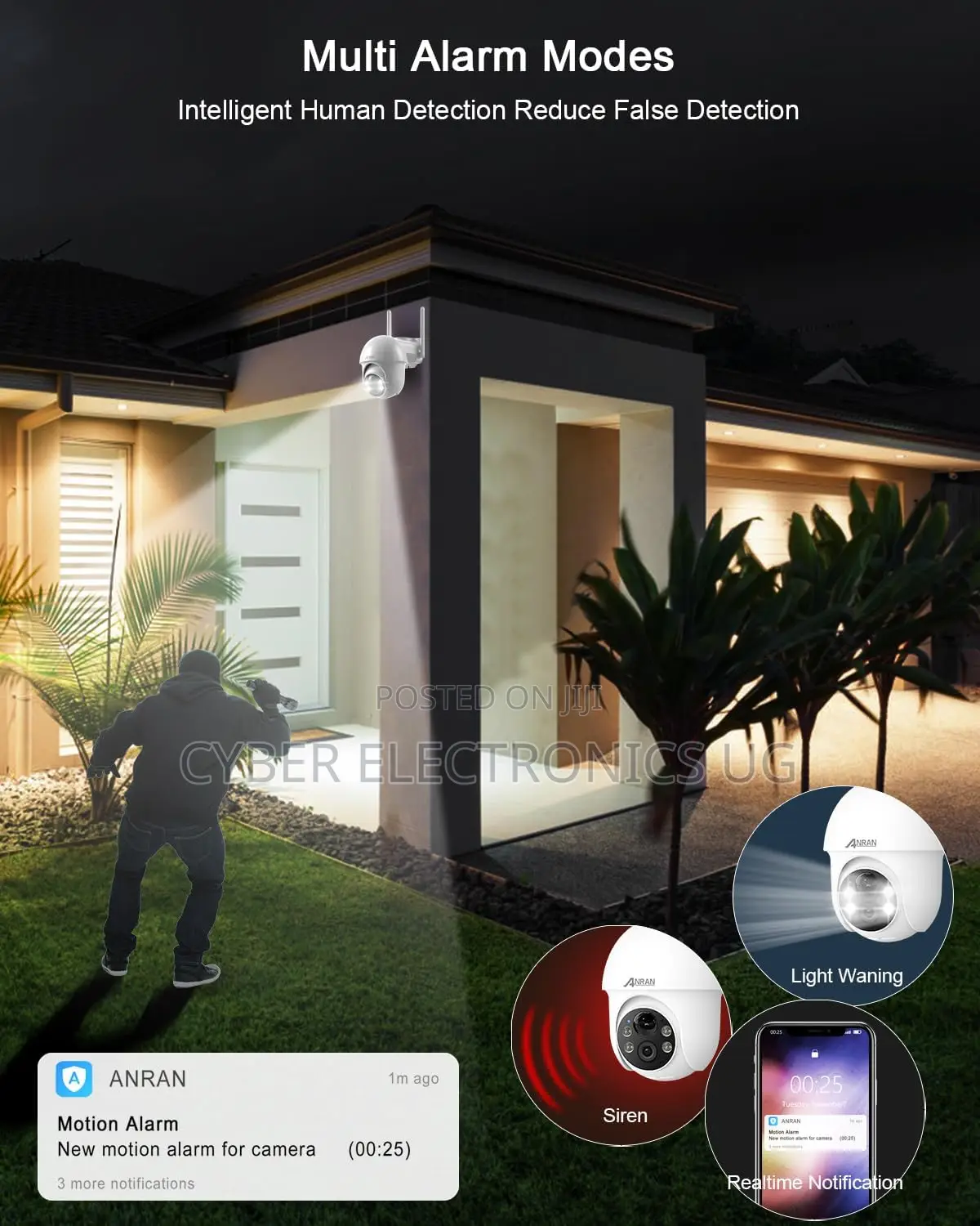 Solar Wireless Wifi Security Outdoor Camera