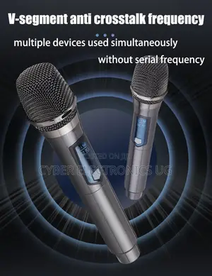Dual Rechargeable Wireless Microphone With Reciever