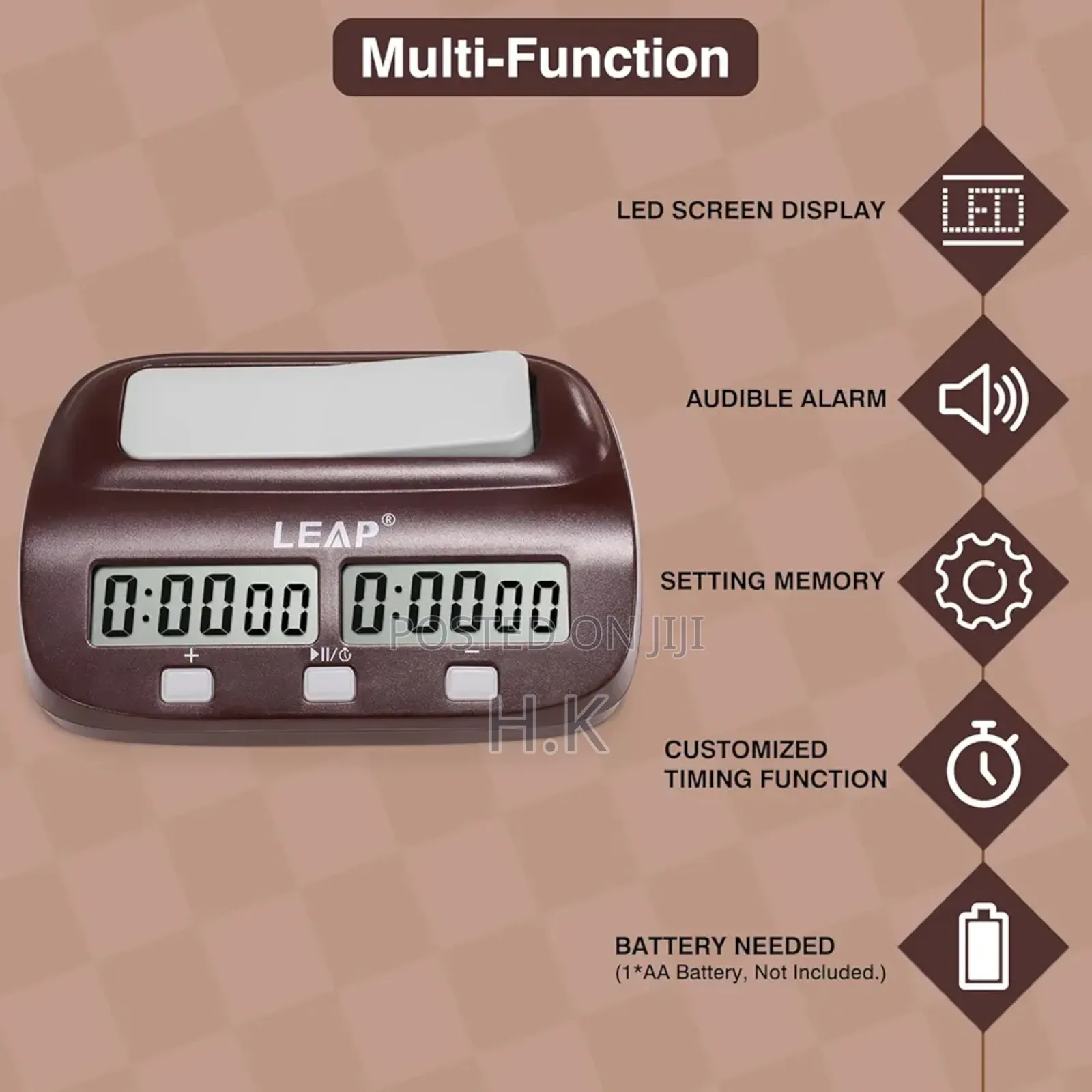 Leap Digital Chess Timer, Model Pq9907s