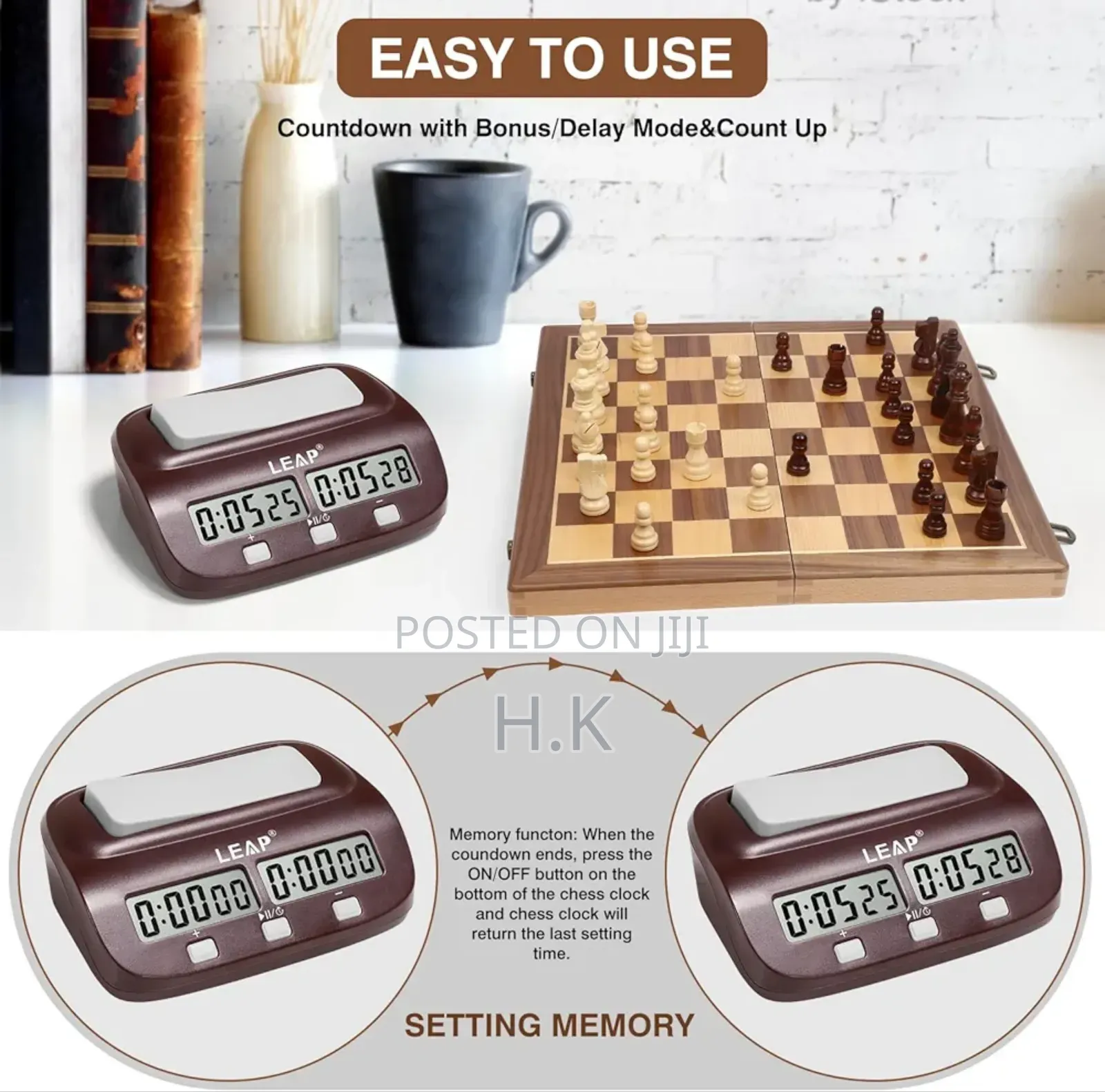 Leap Digital Chess Timer, Model Pq9907s