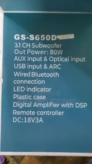 Globalstar Sound Bar With Wireless Connection.